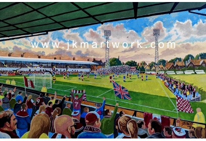 County Ground Stadium Fine Art Print - Northampton Town FC